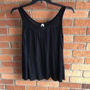 Cute black tank top